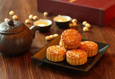 Oolong tea flavored mooncake