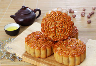 Green tea mooncake