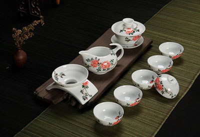 Porcelain tea set